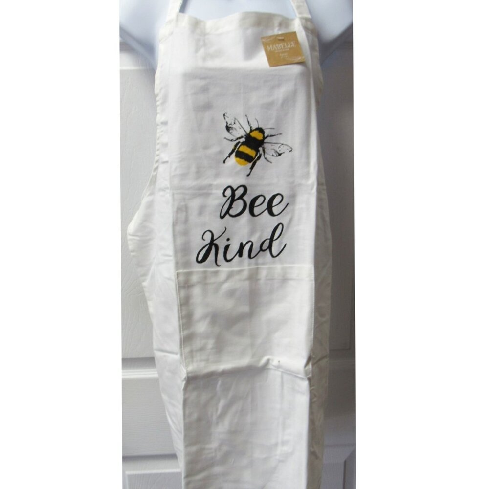 Inspirational Kitchen Apron Grilling Baking Cooking BEE Kind Print